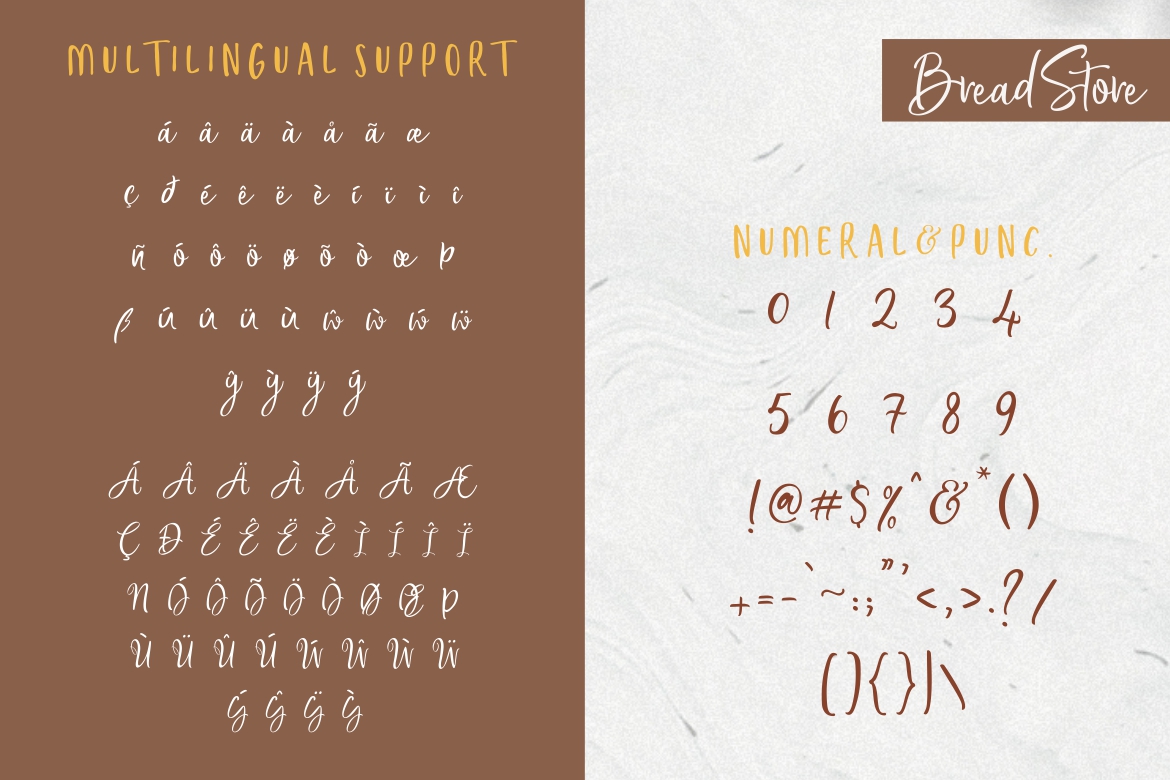 Bread Store Font, Fonts GraphicRiver